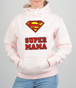 Толстовка с капюшоном "Супер мама"