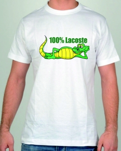 Футболка "100% Lacoste" ― Интернет магазин "Прикольные футболки"