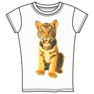 Детская (для девочек) тигренок язык ― Интернет магазин "Прикольные футболки"