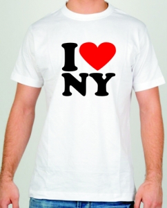 Футболка " I love NY" ― Интернет магазин "Прикольные футболки"