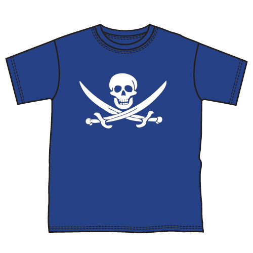 Детская (для мальчиков) Череп сабли ― Интернет магазин "Прикольные футболки"