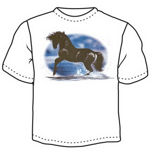 Футболка "Черный конь" ― Интернет магазин "Прикольные футболки"