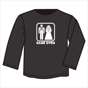 Футболка с длинным рукавом Game Over ― Интернет магазин "Прикольные футболки"