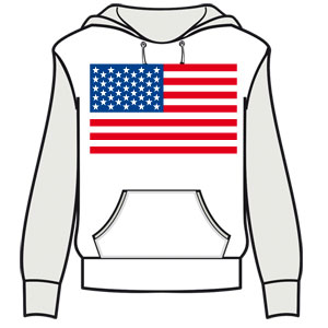 Кенгуру " Флаг США" ― Интернет магазин "Прикольные футболки"
