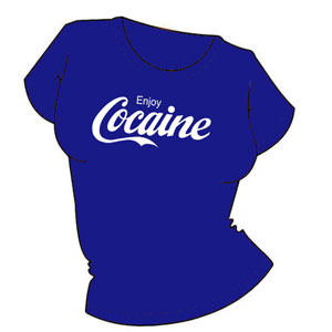 Футболка "Cocaine" ― Интернет магазин "Прикольные футболки"