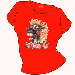 Прикольная футболка "Конь-Стресс" ― Интернет магазин "Прикольные футболки"