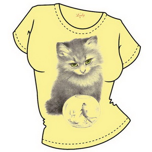 Кот рыбка ― Интернет магазин "Прикольные футболки"