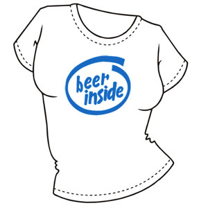 Футболка "Beer inside" ― Интернет магазин "Прикольные футболки"