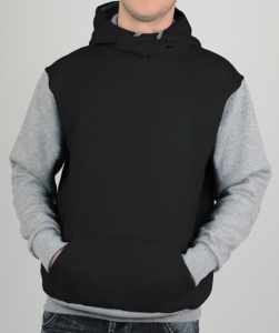 Кенгуру комбинированная черная меланж ― Интернет магазин "Прикольные футболки"