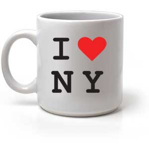 Кружка "I love NY" ― Интернет магазин "Прикольные футболки"