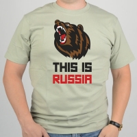 Футболка"Медведь Россия"