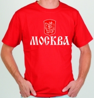 "Сувенирная футболка "Москва герб "
