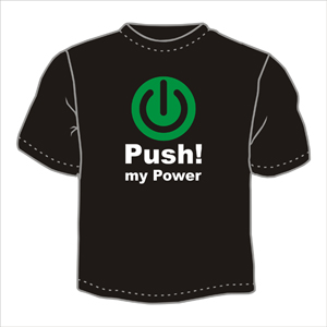 Футболка "Push" ― Интернет магазин "Прикольные футболки"