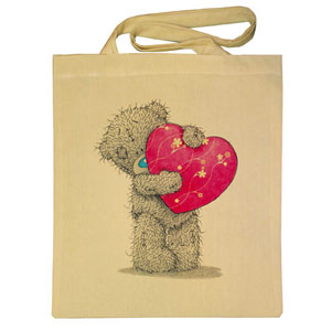 Прикольная сумка "Мишка с сердцем" ― Интернет магазин "Прикольные футболки"