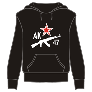 Толстовка "Ак-47 со звездой" ― Интернет магазин "Прикольные футболки"
